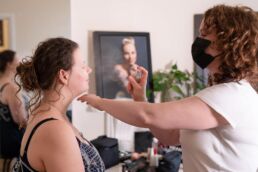 london portrait photographer studio hair and make up