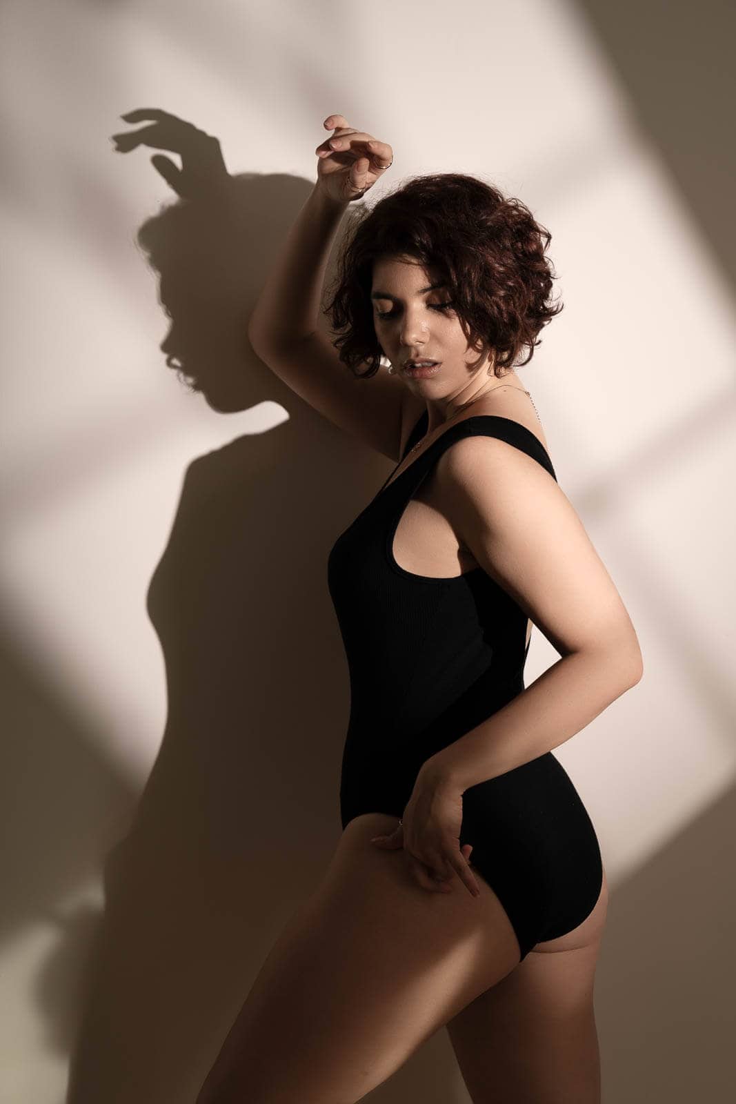Artistic boudoir portrait by a female boudoir photographer in London