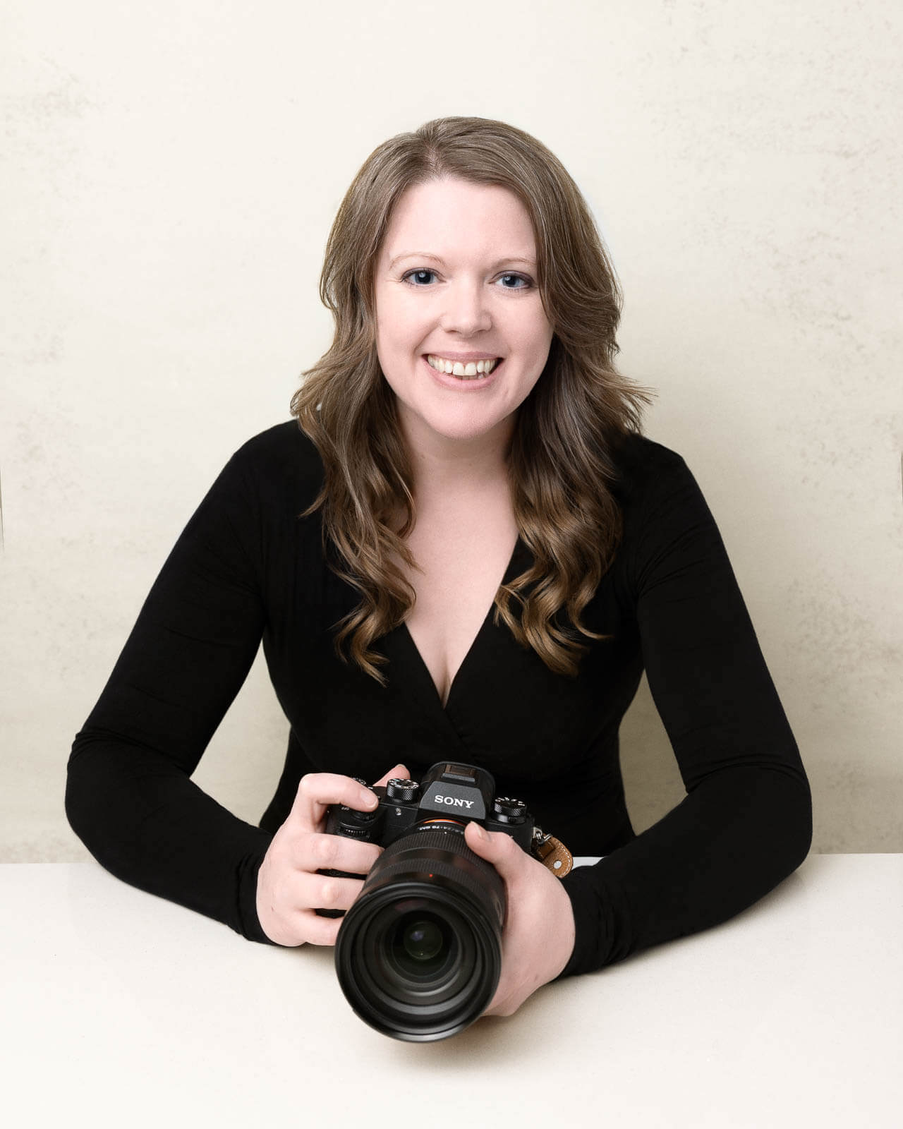 Siorna Ashby, award-winning London portrait photographer in her North London studio